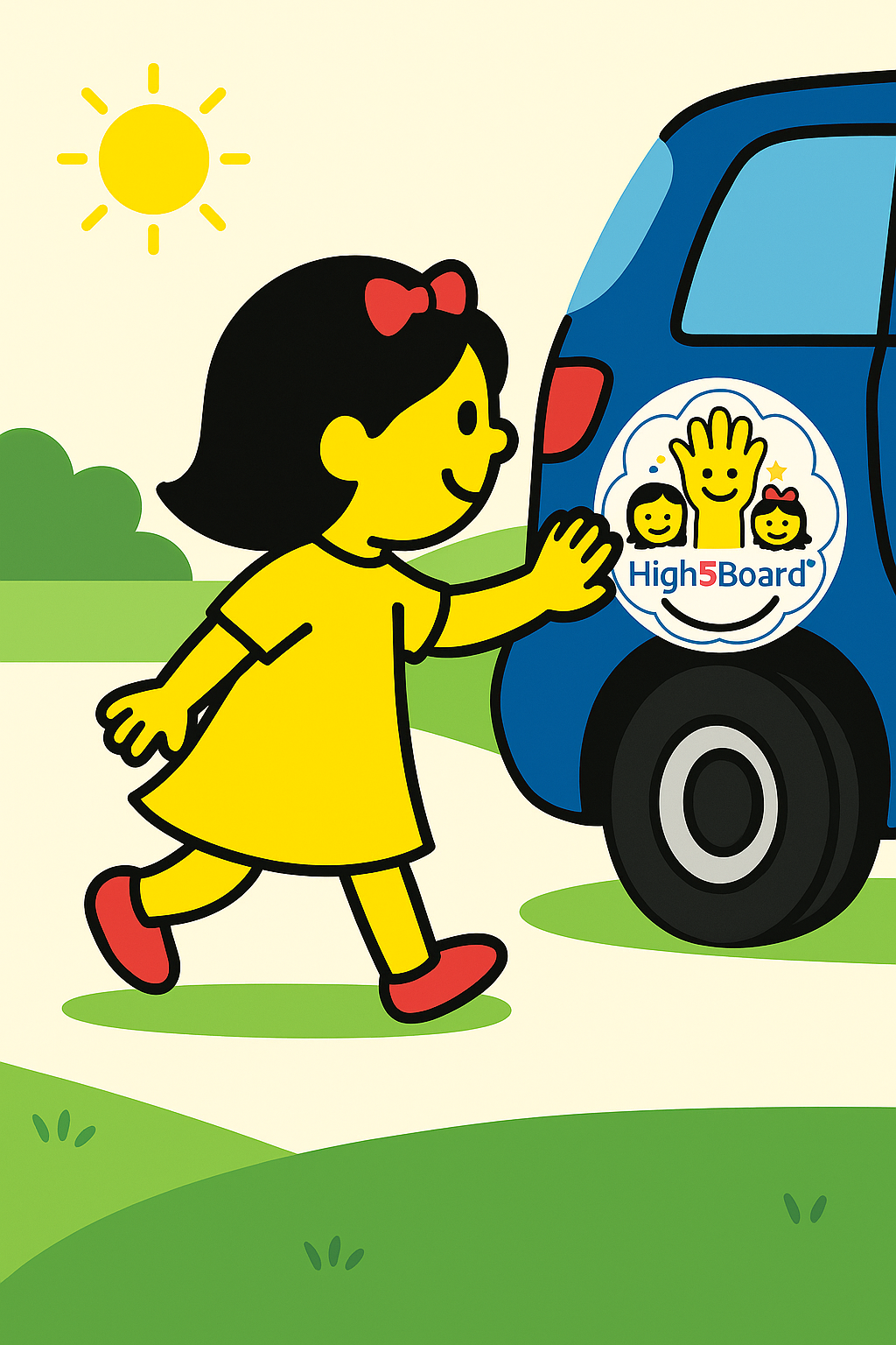 High5Board® Autoaufkleber